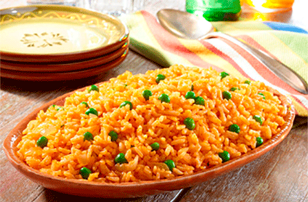Arroz a la mexicana para servicio de taquiza