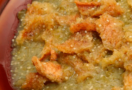 Chicharrón en salsa verde para taquiza